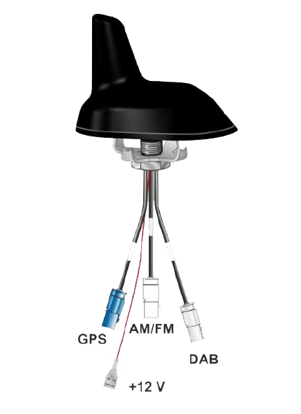 Antenn DAB-A-GPS-a Shark