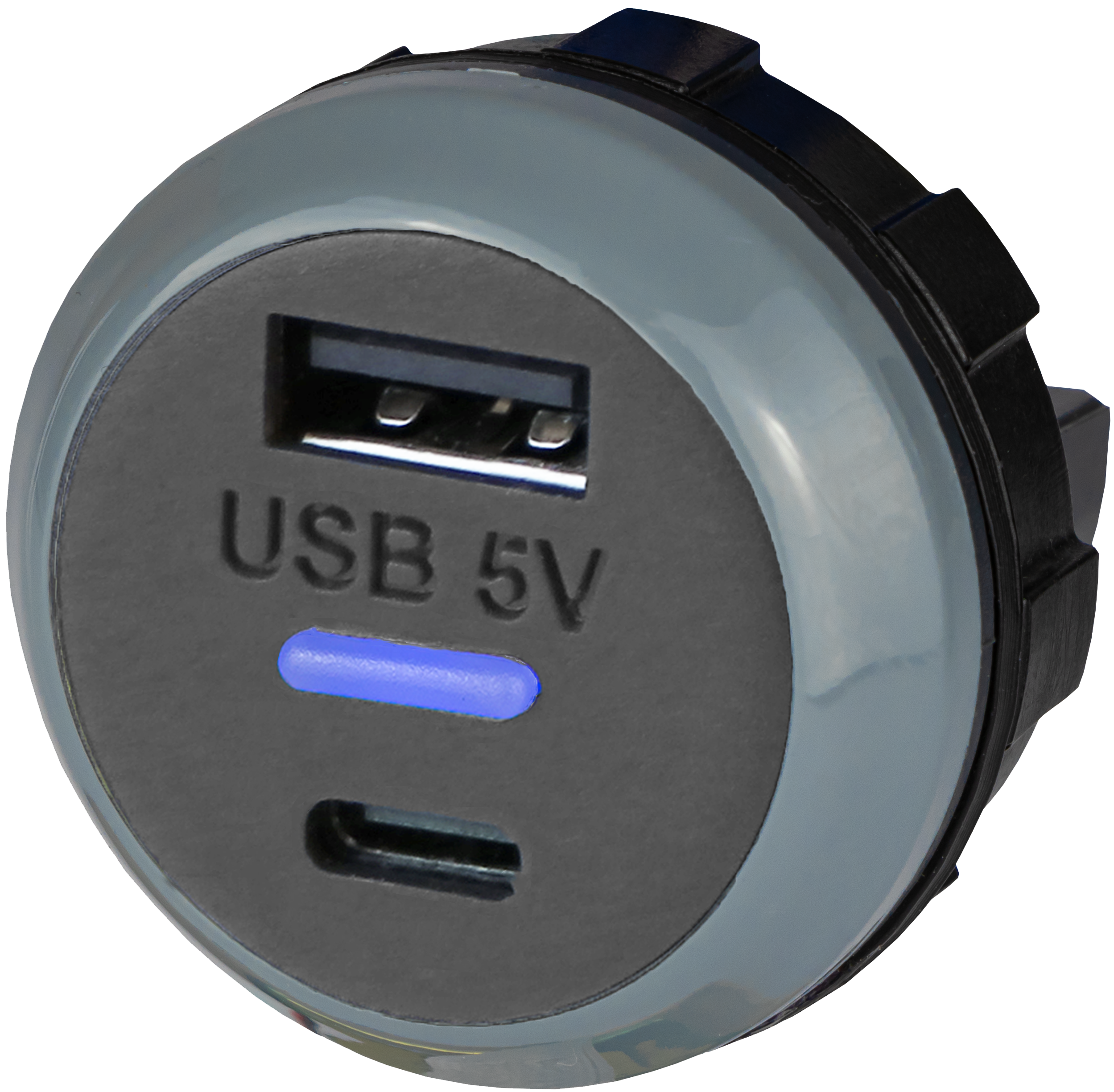 USB-A+C laddare 12/24V 5V 3,6A