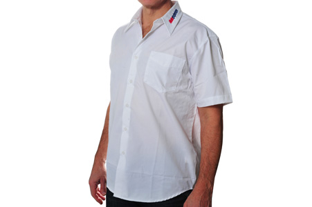 Kortrmad skjorta vit S