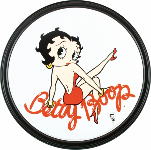 Pltskylt/Betty Boop Round
