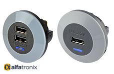 Intelligenta USB-laddare för montering