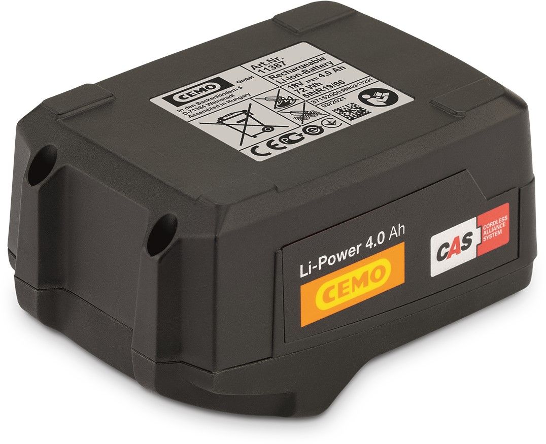 Li-Po-batteri 18 V / 4 Ah CAS