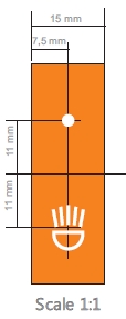 Symbolpanel 533 orange, typ 3