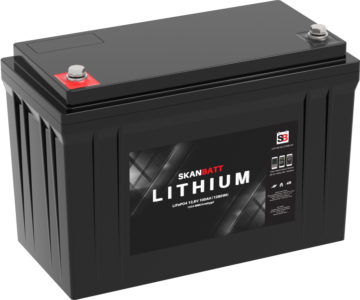 Batteri 100Ah Litium