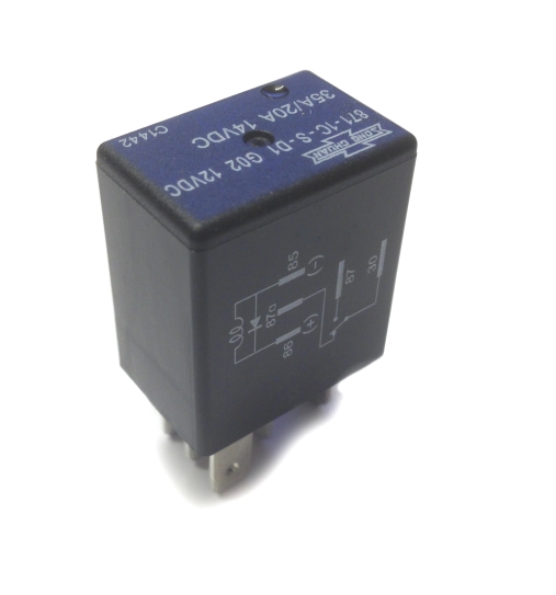 Skiftrel micro 12V/35A diod