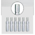 Set of 6 extensions for metal