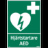 SKYLT HJRTSTARTARE AED